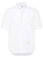 THOM BROWNE Classic White Cotton Poplin Shirt