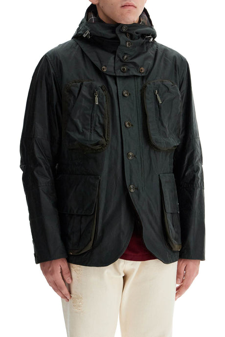 BARBOUR Men's Waxed Canvas Utility Jacket - Size M