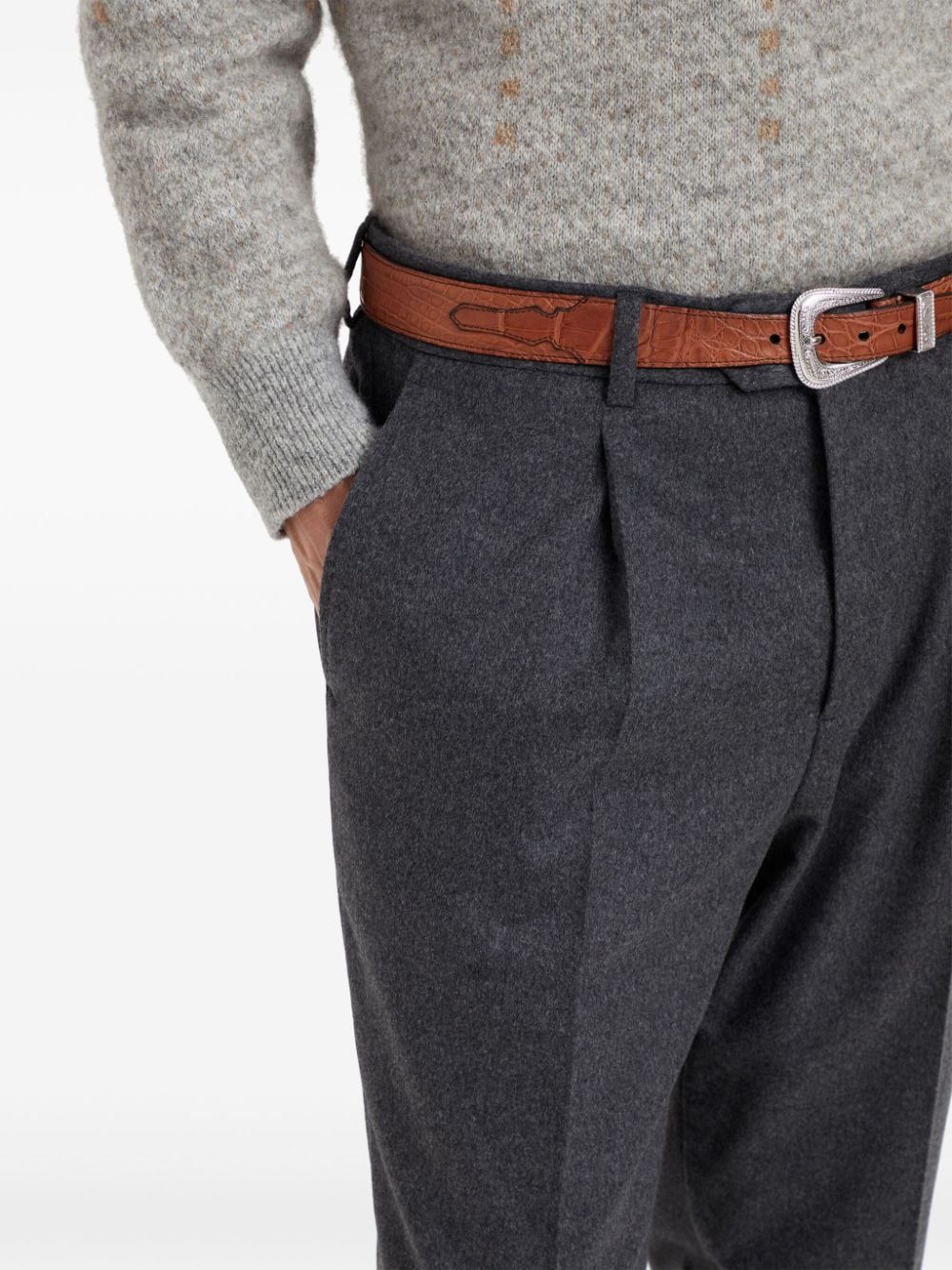 BRUNELLO CUCINELLI Tailored Tapered-Leg Trousers