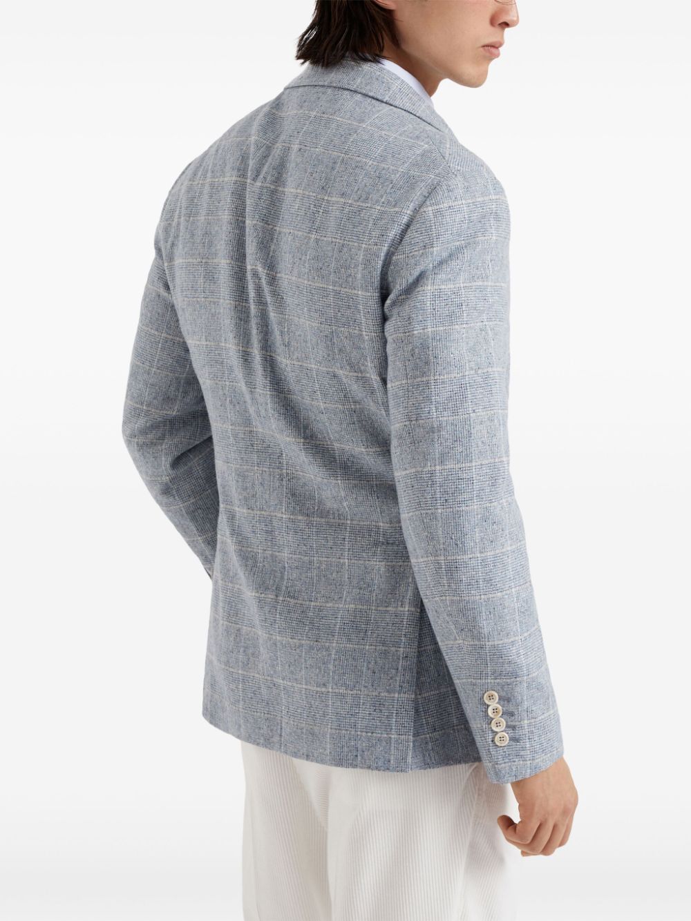 BRUNELLO CUCINELLI Deconstructed Checked Blazer