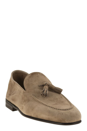 BRUNELLO CUCINELLI Suede Moccasins with Tassels