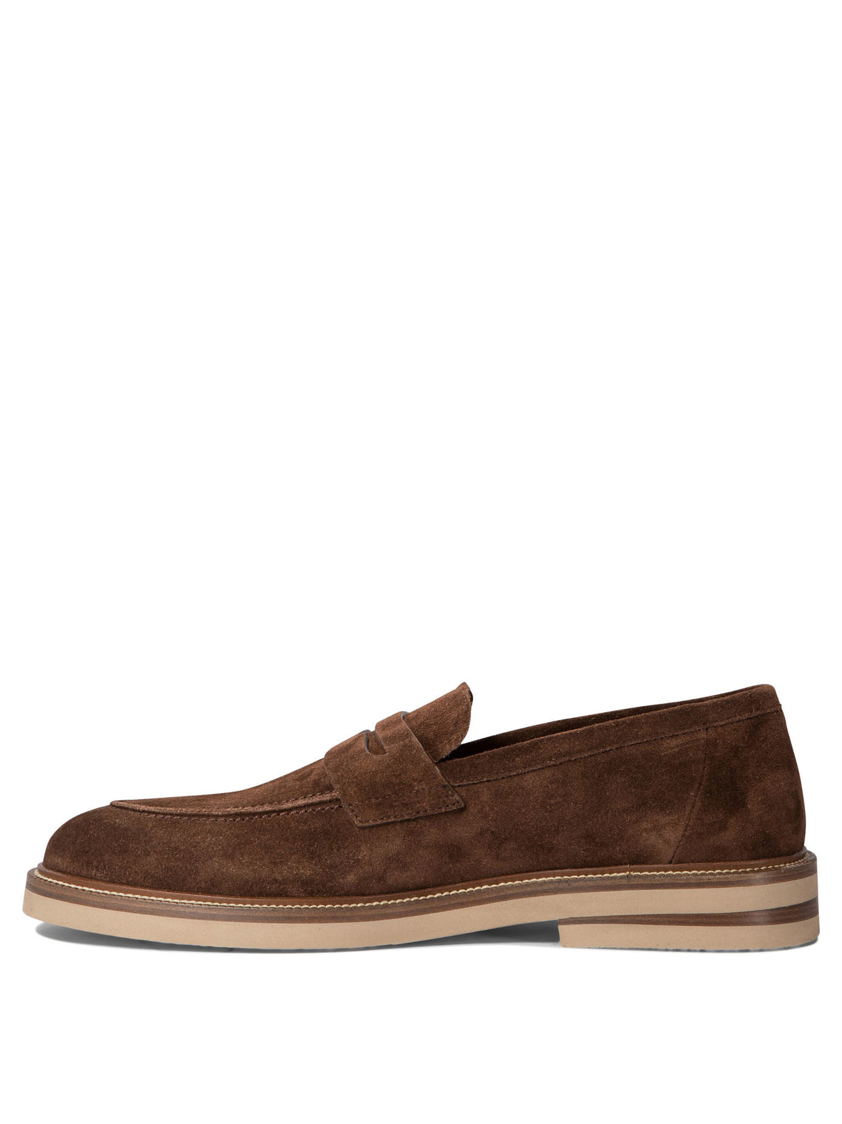 BRUNELLO CUCINELLI Elegant Suede Penny Loafers for Men