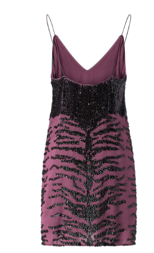 PINKO V-Neck Sequin Mini Dress