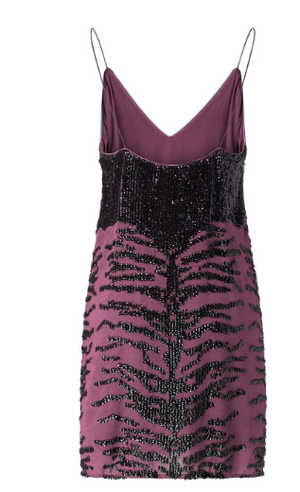 PINKO V-Neck Sequin Mini Dress