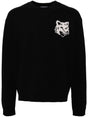 MAISON KITSUNÉ Fox Head Wool Crew Jumper for Men - Fall/Winter 2024