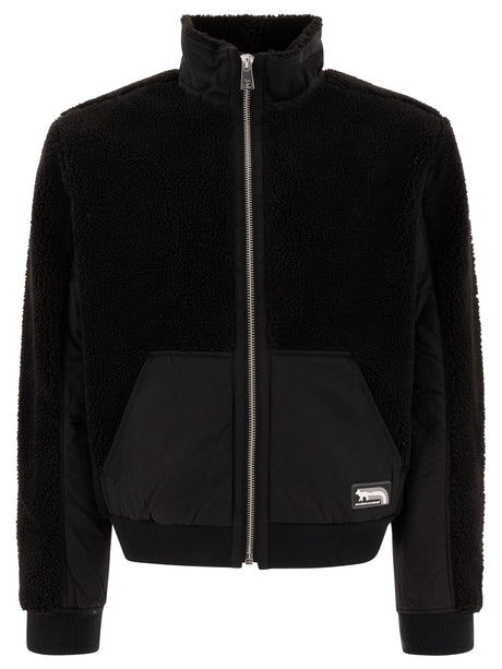 MAISON KITSUNÉ Relaxed Fit Fleece Jacket with Flash Fox Design