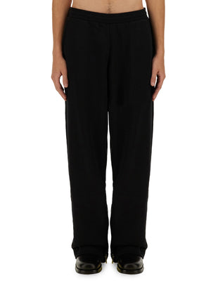 HELMUT LANG Men's Organic Cotton Jogging Pants with Zipper - Size L