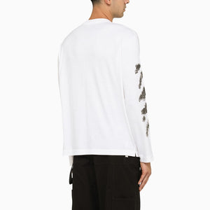 OFF-WHITE Men's White Long-Sleeved T-Shirt for FW2324