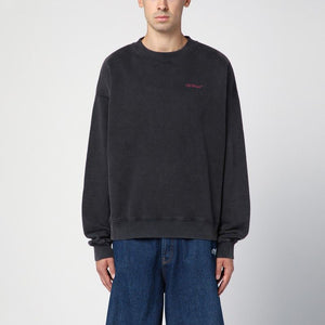 OFF-WHITE Crewneck Sweatshirt with Bold Logo Print