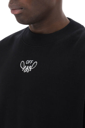 OFF-WHITE Mini Bandana Print Skate Crewneck Sweatshirt