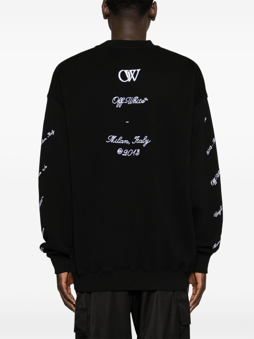 OFF-WHITE Fashionably Sleek 24SS Black Men's Sweater