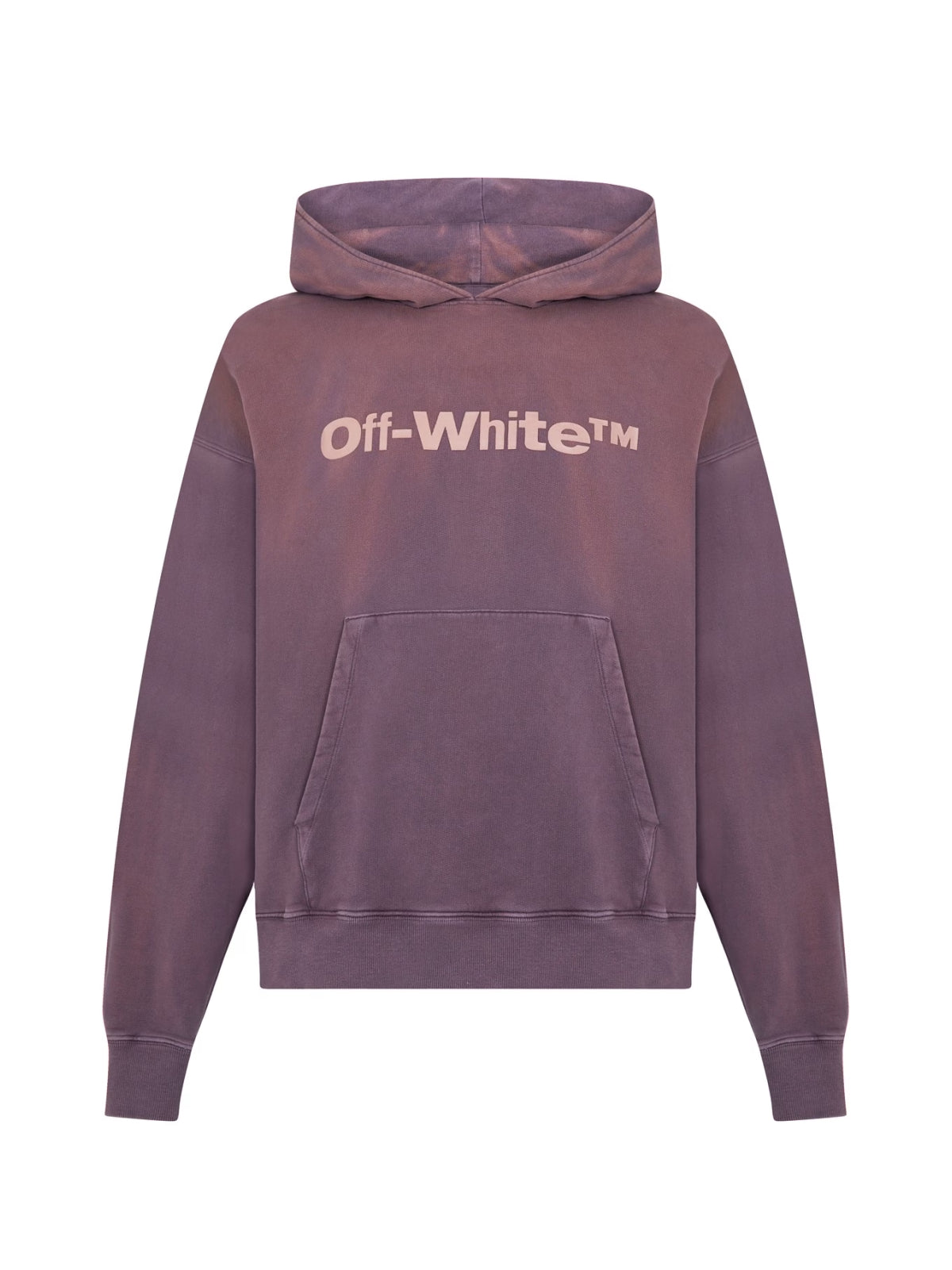 OFF-WHITE Laundry Logo Skate Hoodie - Aubergine