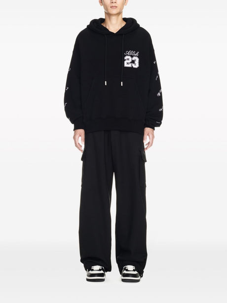 OFF-WHITE Black Men's Hoodie for 24SS Season