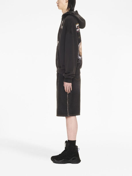 OFF-WHITE Men's Black Cotton Sweatshirt for FW2023