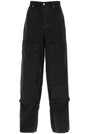 OFF-WHITE Men's Black Carpenter Trousers for SS24