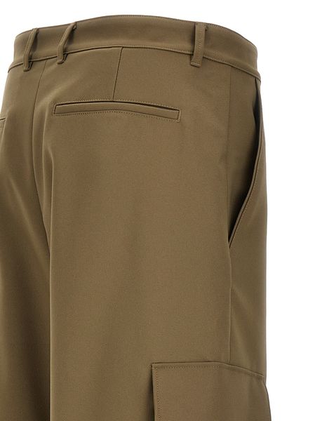 OFF-WHITE Men's Beige Technical Fabric Cargo Pants for FW23