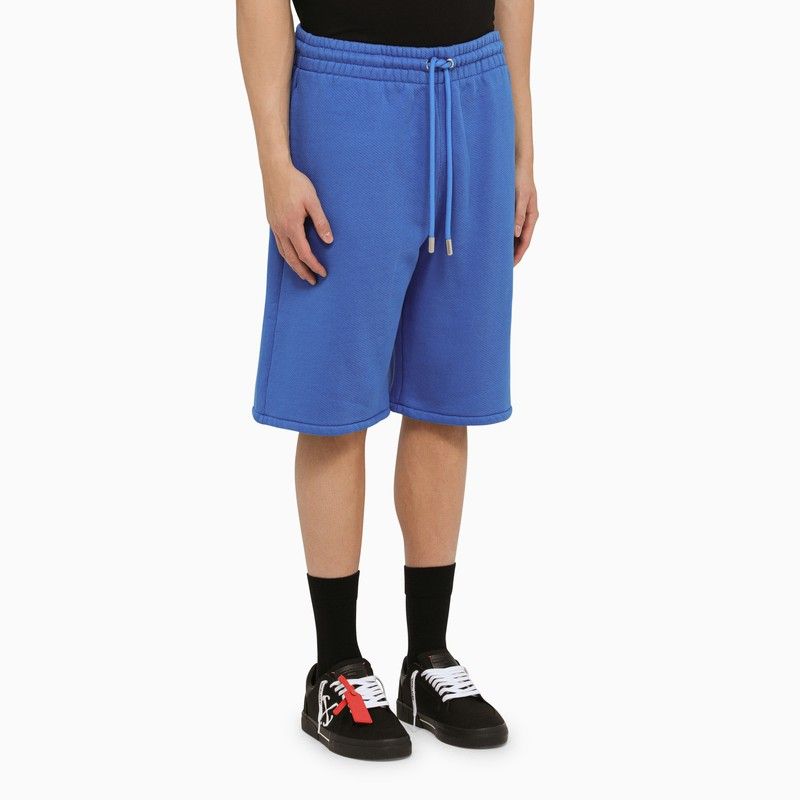 OFF-WHITE Nautical Blue and White Men's Fashion Shorts for 2024