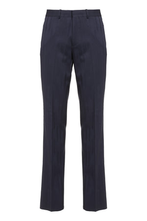 OFF-WHITE Slim Fit Tailored Trousers - Blue