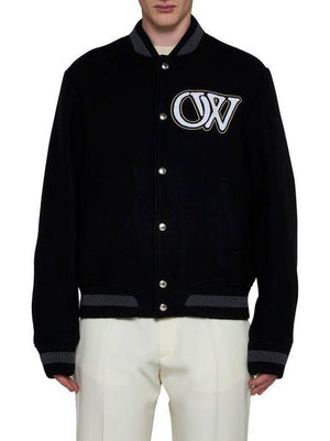 OFF-WHITE Urban Classic Wool Blend Varsity Jacket