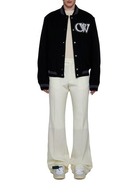 OFF-WHITE Urban Classic Wool Blend Varsity Jacket