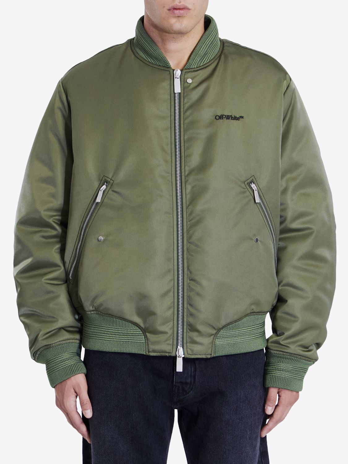 OFF-WHITE Four Leaf Clover Men's Bomber Jacket