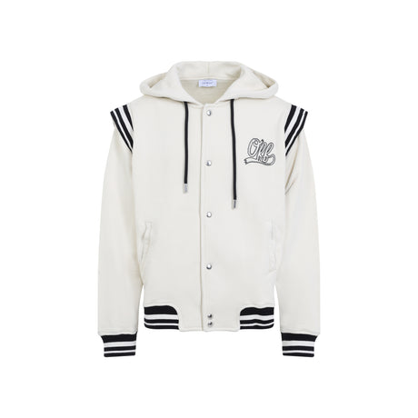 OFF-WHITE Classic Fleece Varsity Hoodie for Men