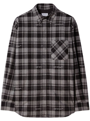 OFF-WHITE Men's Check Pattern Cotton Shirt for FW23