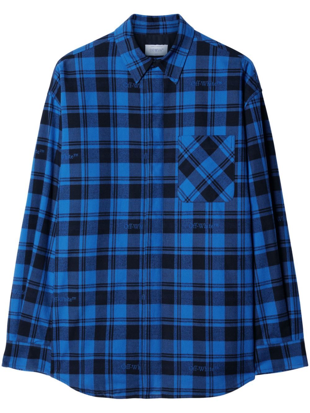 OFF-WHITE Men's Check Pattern Cotton Shirt for FW23