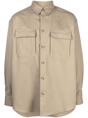 OFF-WHITE Men's Beige Technical Overshirt for FW23