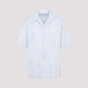 OFF-WHITE Light Blue Tone-On-Tone Shirt for Men from SS23 Collection