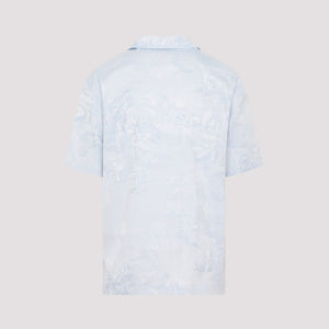 OFF-WHITE Light Blue Tone-On-Tone Shirt for Men from SS23 Collection