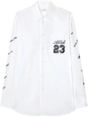 OFF-WHITE Logo Heavy Cotton Overshirt