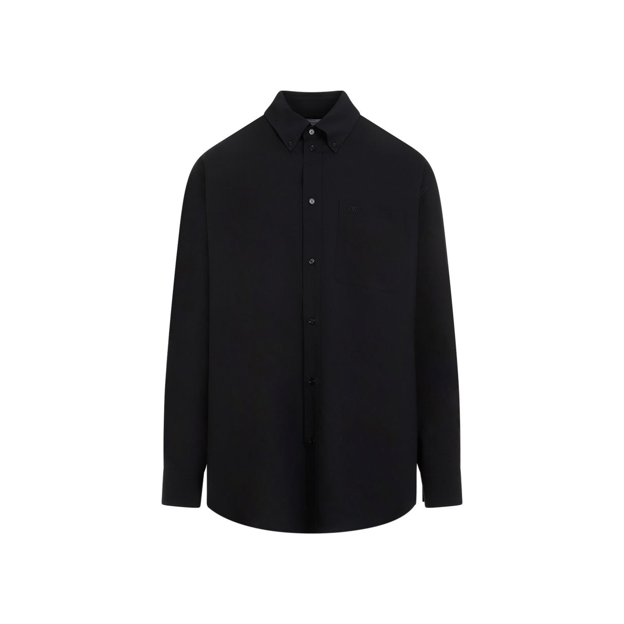 OFF-WHITE Men's Black Cotton Shirt - SS24 Collection