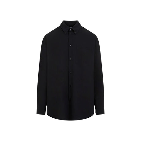 OFF-WHITE Men's Black Cotton Shirt - SS24 Collection