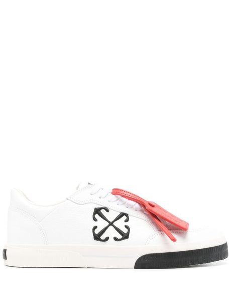 OFF-WHITE Classic Almond Toe Leather Sneakers for Men