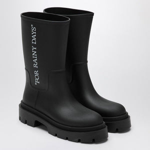 OFF-WHITE Men's Rubber Rain Boots for Challenging Weather