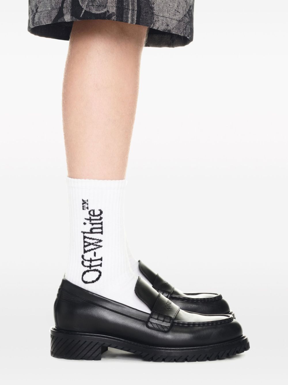 OFF-WHITE Men's Black Laced up Shoes for 24SS Season