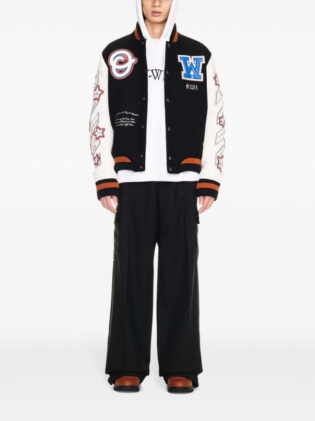 OFF-WHITE Wool Varsity Jacket for Men