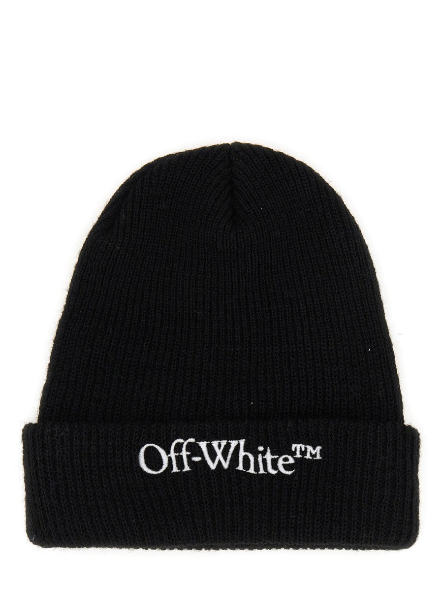 OFF-WHITE Logo Beanie Hat for Men - Winter 2024