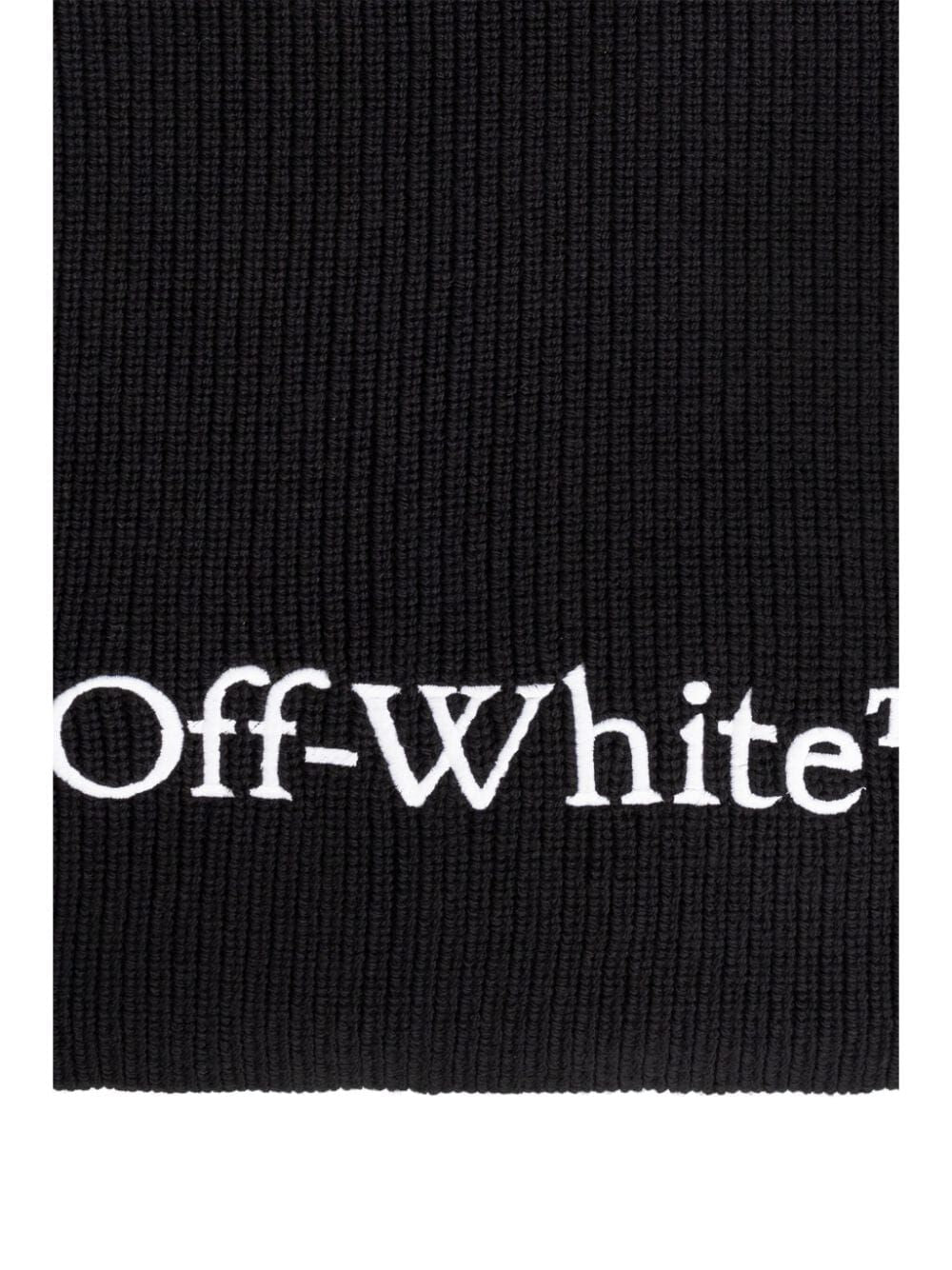 OFF-WHITE Cozy Logo Knit Scarf for Men