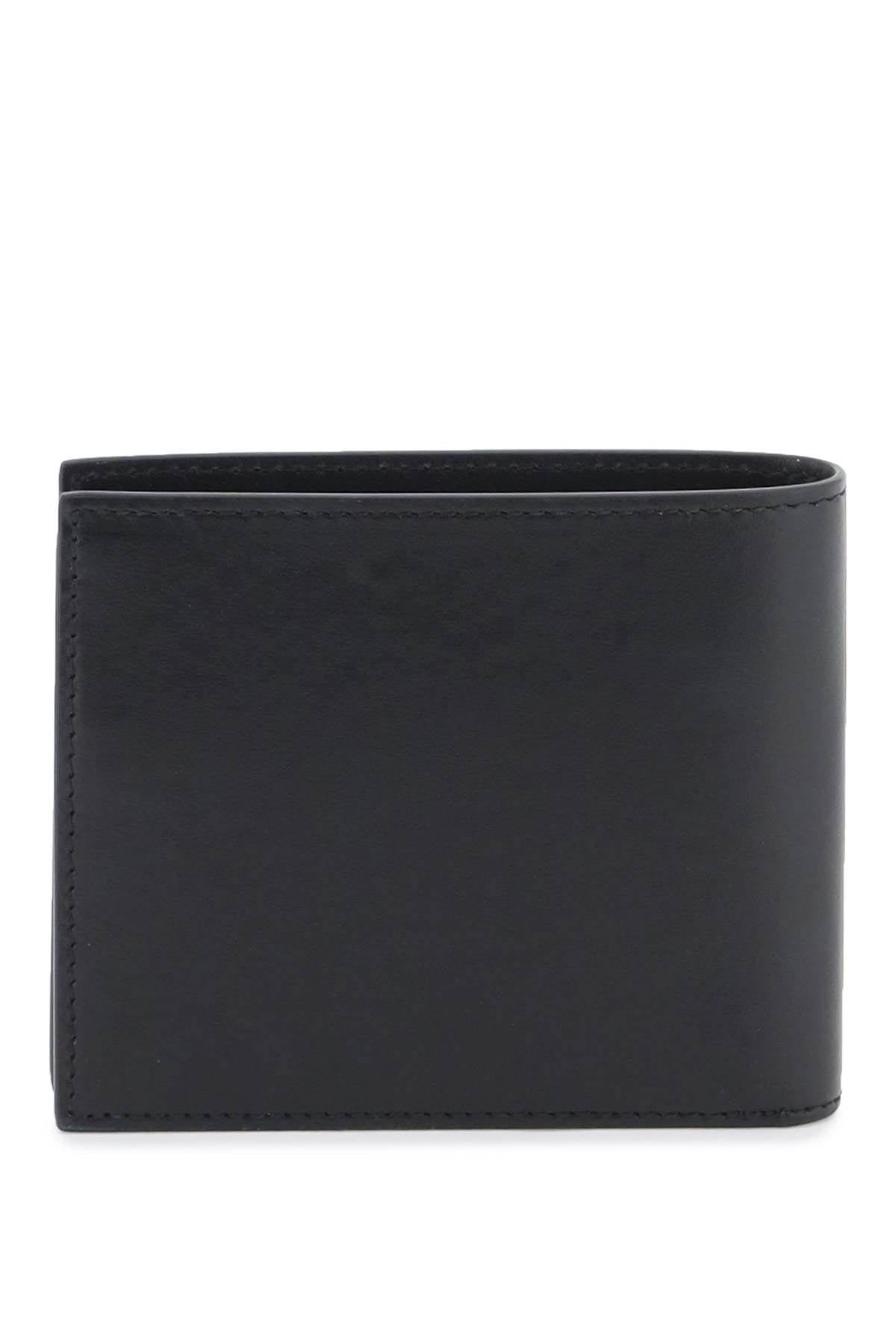 OFF-WHITE Bi-Fold Black Leather Wallet