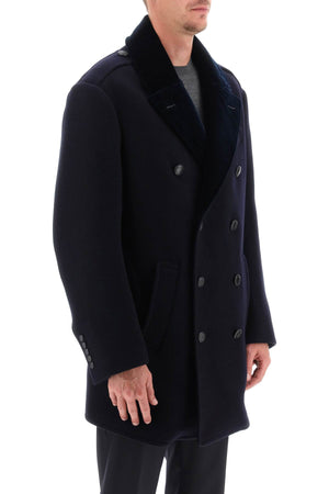 TOM FORD Double-Breasted Wool Peacoat for Men - FW23 Collection