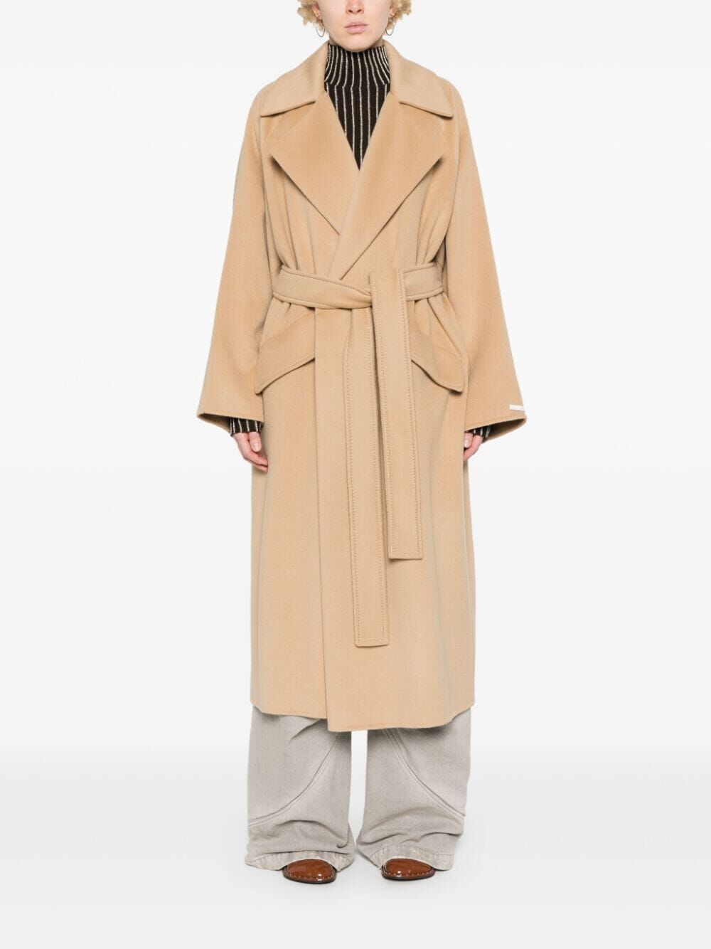 MAX MARA SPORTMAX Elegant Cashmere-Blend Winter Coat