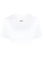 OFF-WHITE Women's Mini Cropped T-Shirt with Logo