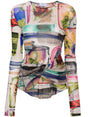 OFF-WHITE Multicolor Tunic Top for Women - Season 2024