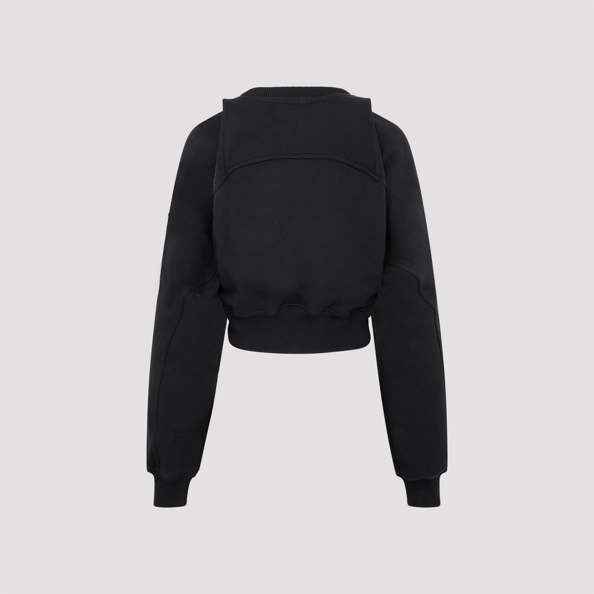 OFF-WHITE Black Cotton Women's Sweater for FW23 Season