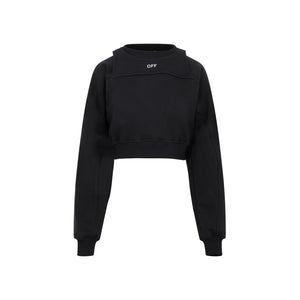 OFF-WHITE Black Cotton Women's Sweater for FW23 Season