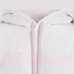 OFF-WHITE Cotton Hoodie with Logo for Women - SS24