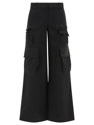 OFF-WHITE 24SS Black Women's Straight Pants