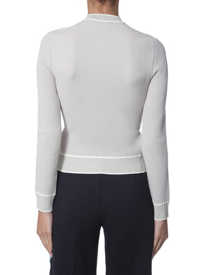 OFF-WHITE Chic Cropped Sweater with Slim Fit